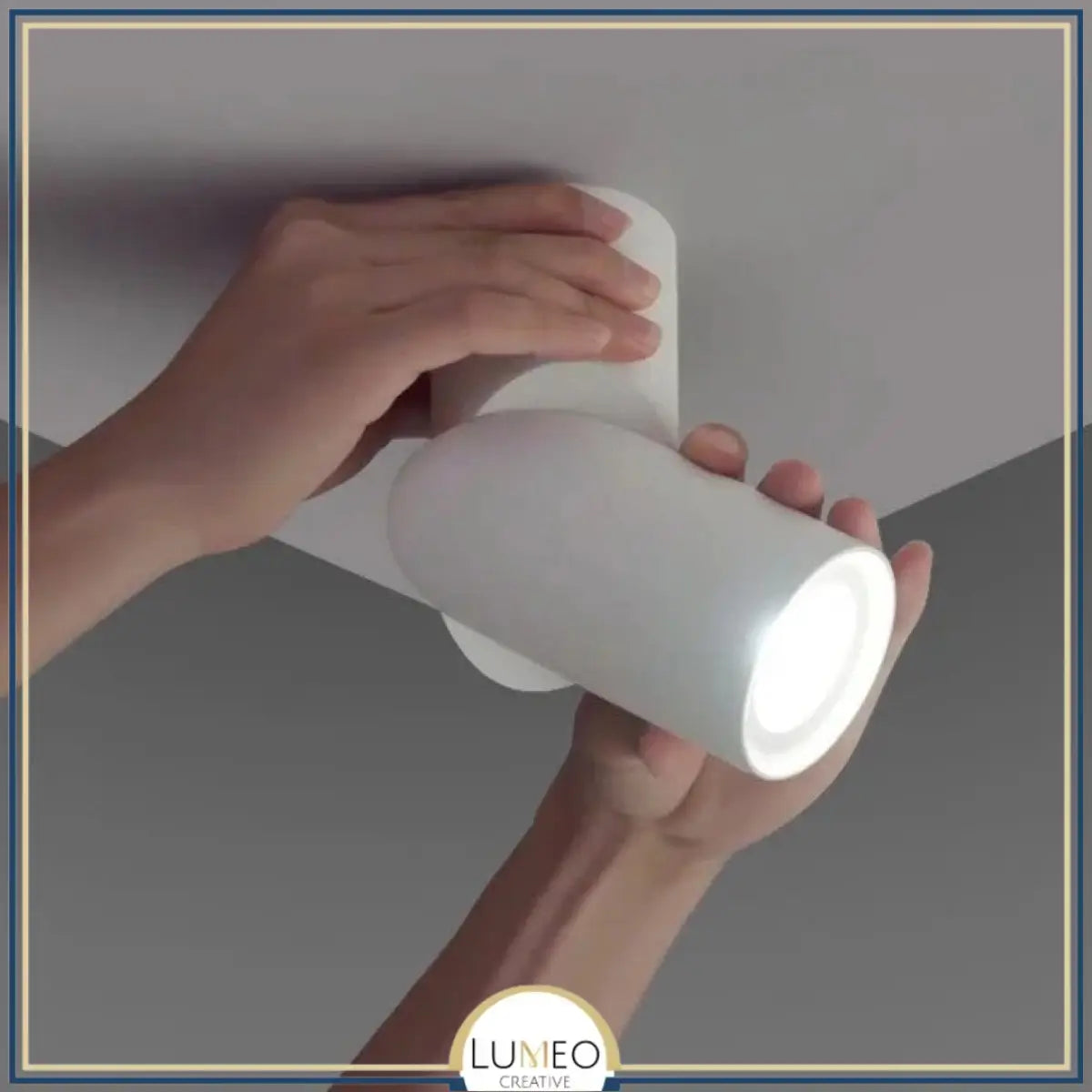 Spot plafond orientable design minimaliste | Noir ou blanc mat