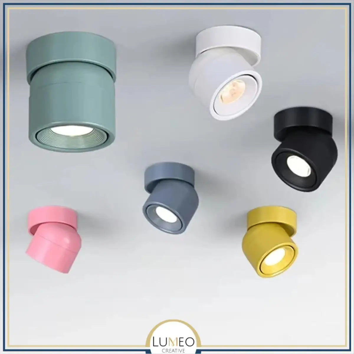 Spot plafonnier LED orientable | Design compact & coloré