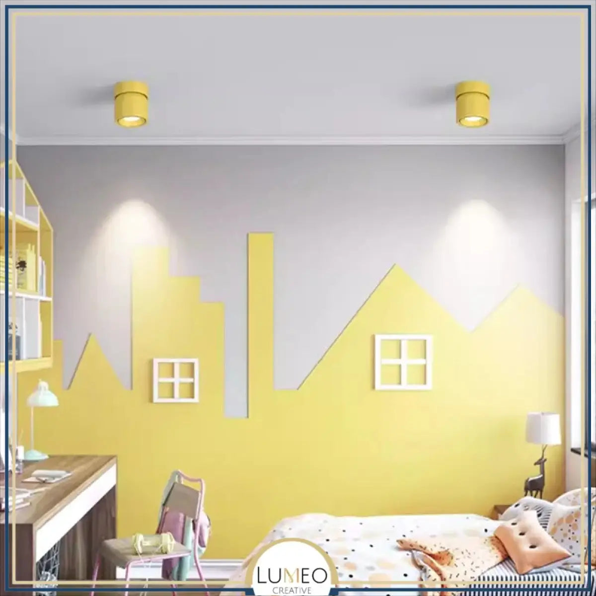 Spot plafonnier LED orientable | Design compact & coloré