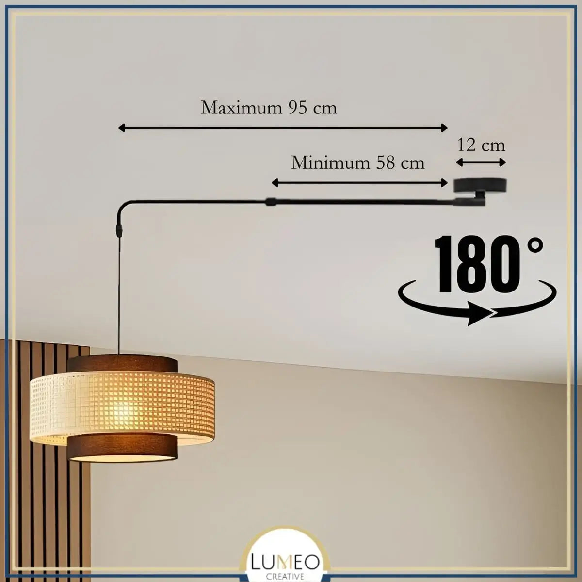 Support télescopique pour suspension déportée et excentrée