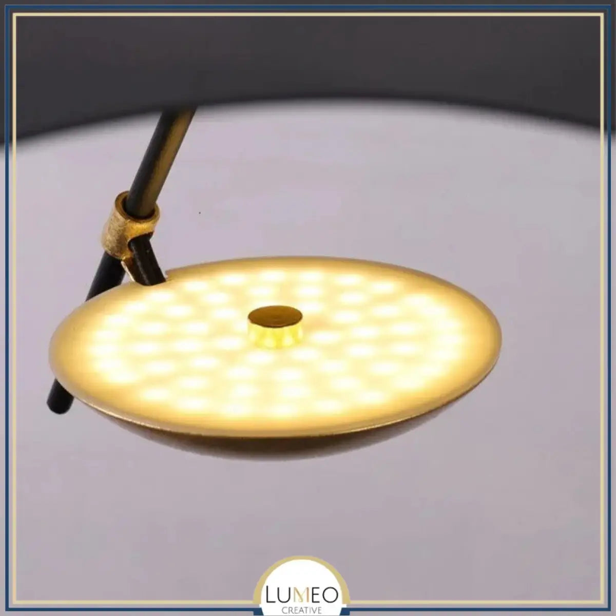 Suspension chic au design moderne | Noir & or ou blanche & or