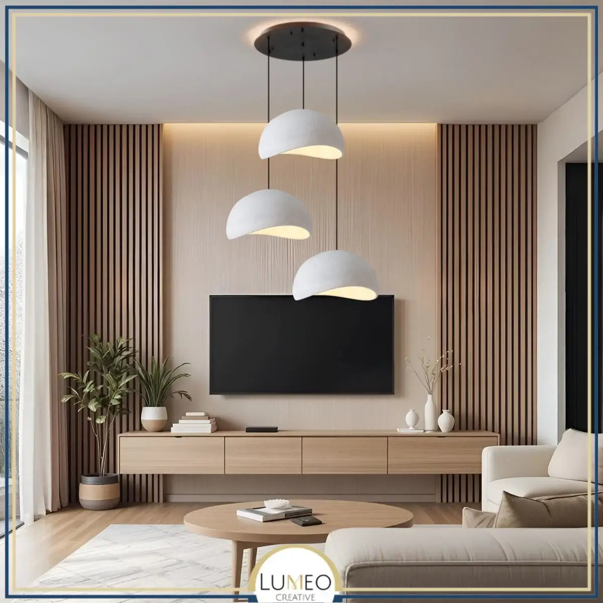 Suspension ciment style Wabi sabi | Minimalisme brut et naturel