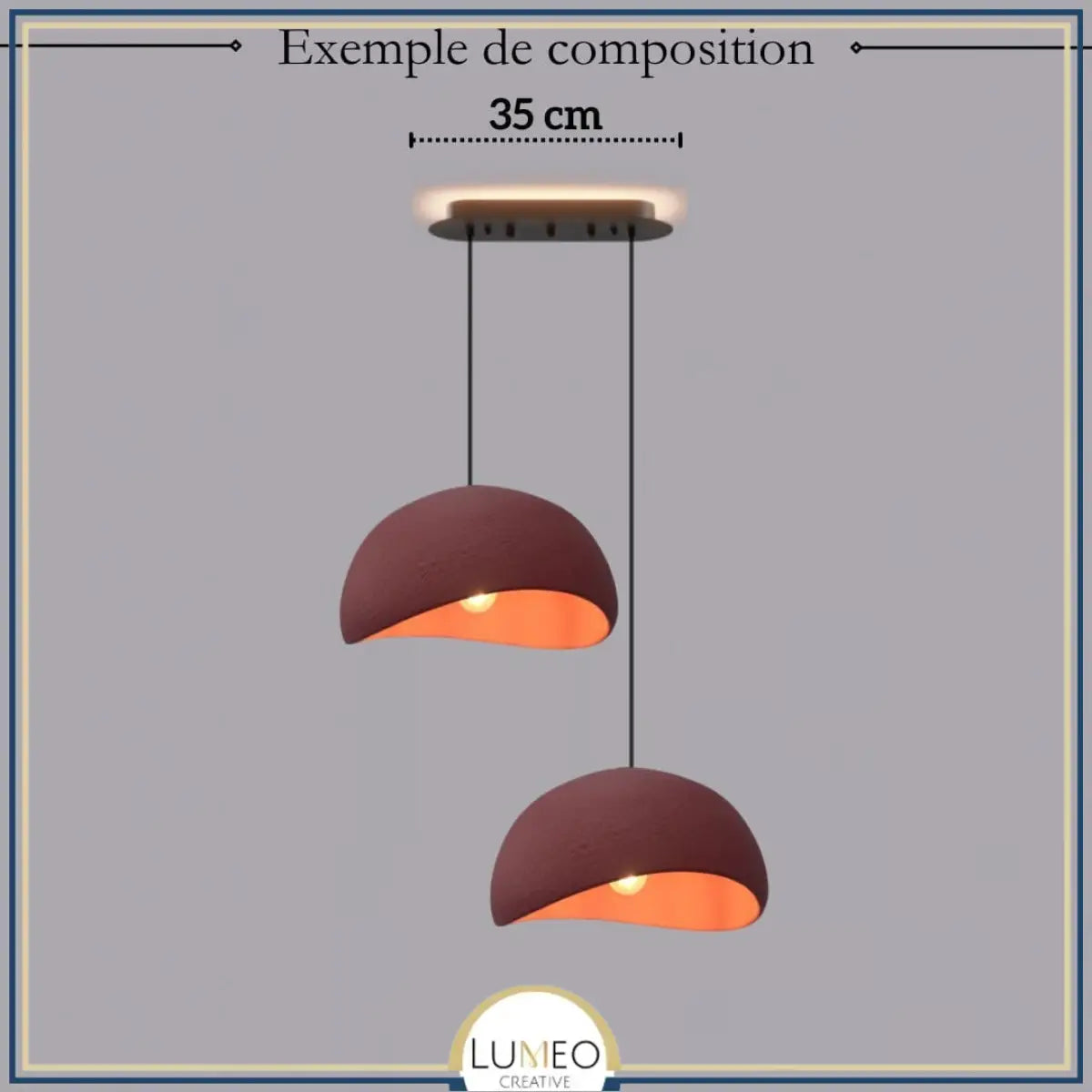Suspension ciment style Wabi sabi | Minimalisme brut et naturel