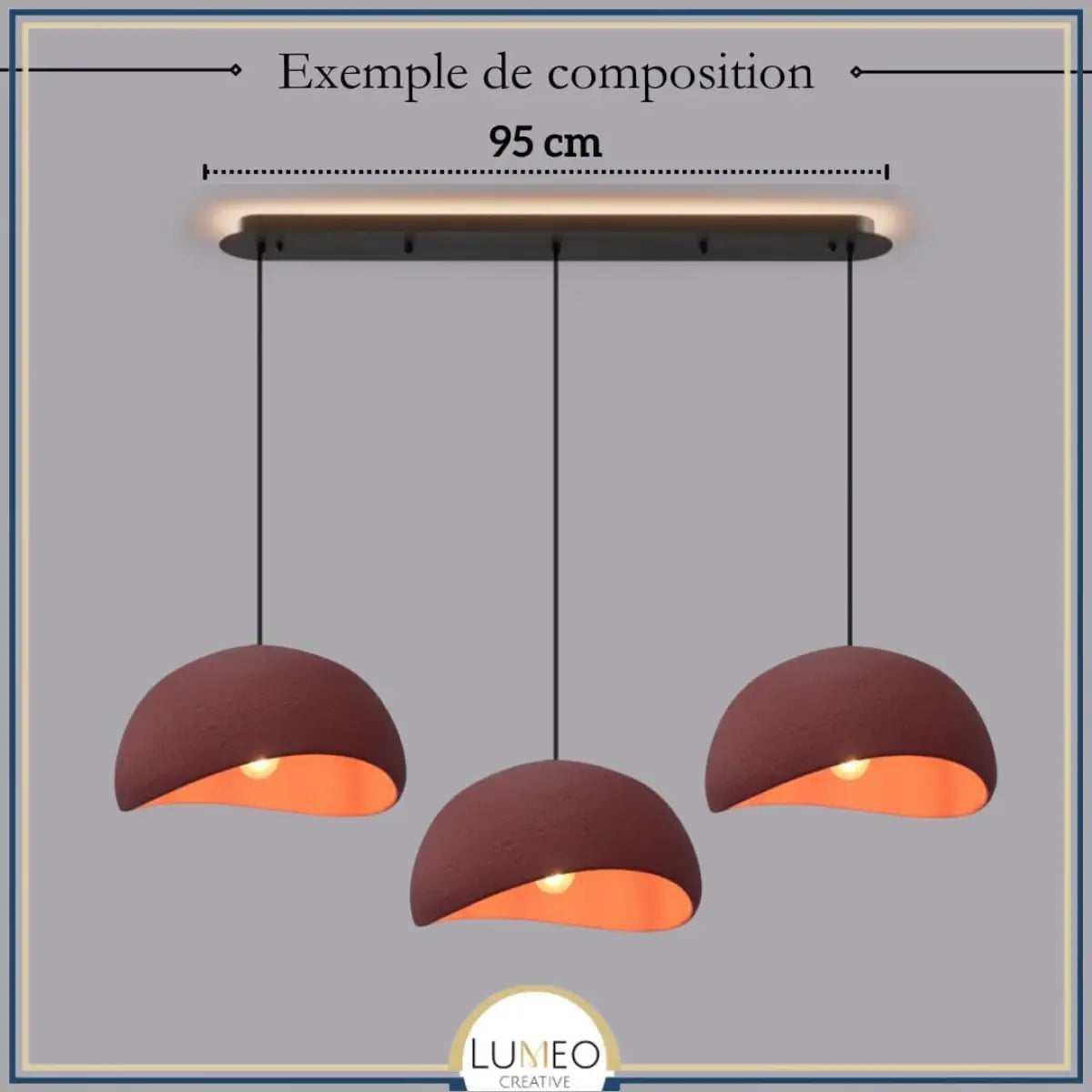Suspension ciment style Wabi sabi | Minimalisme brut et naturel