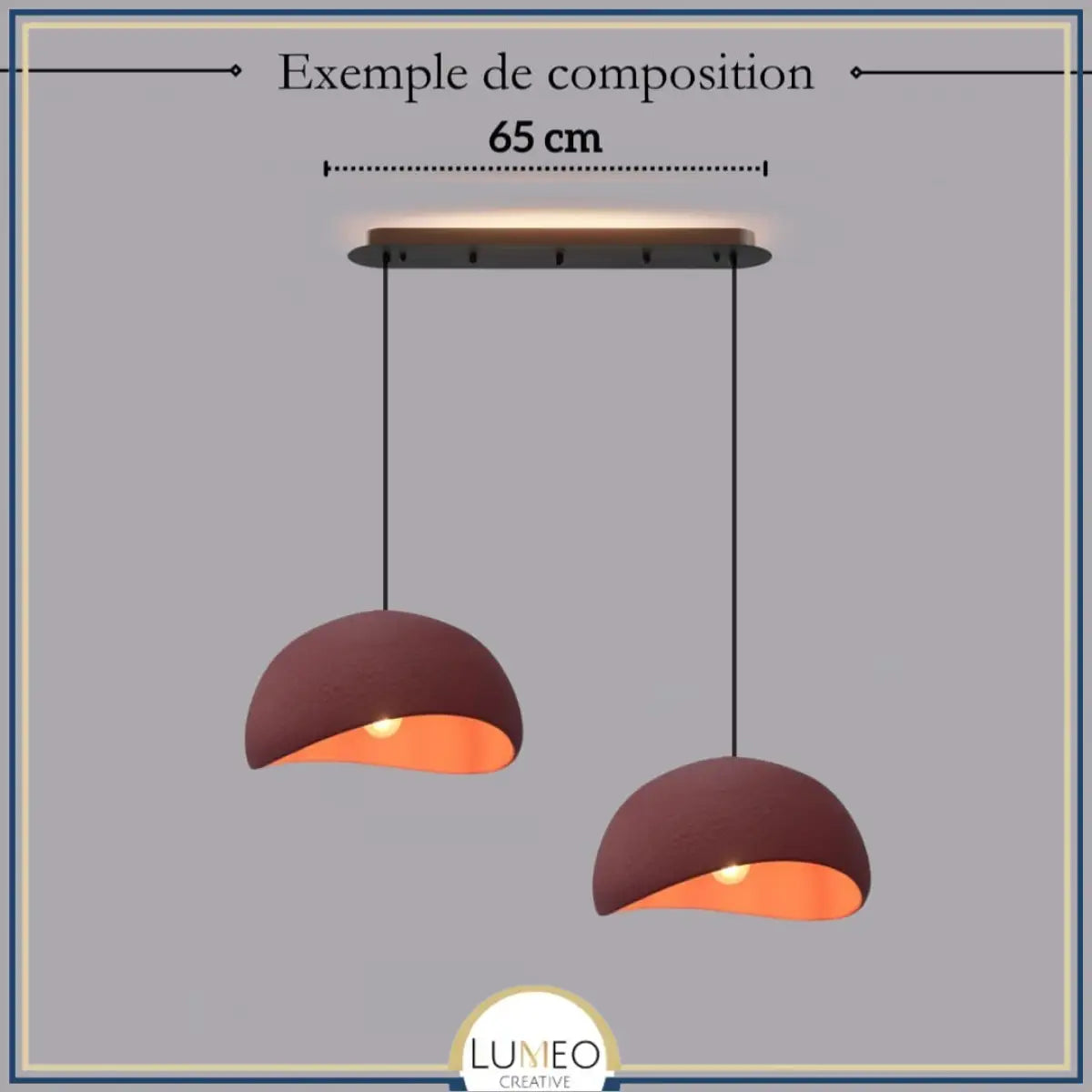 Suspension ciment style Wabi sabi | Minimalisme brut et naturel