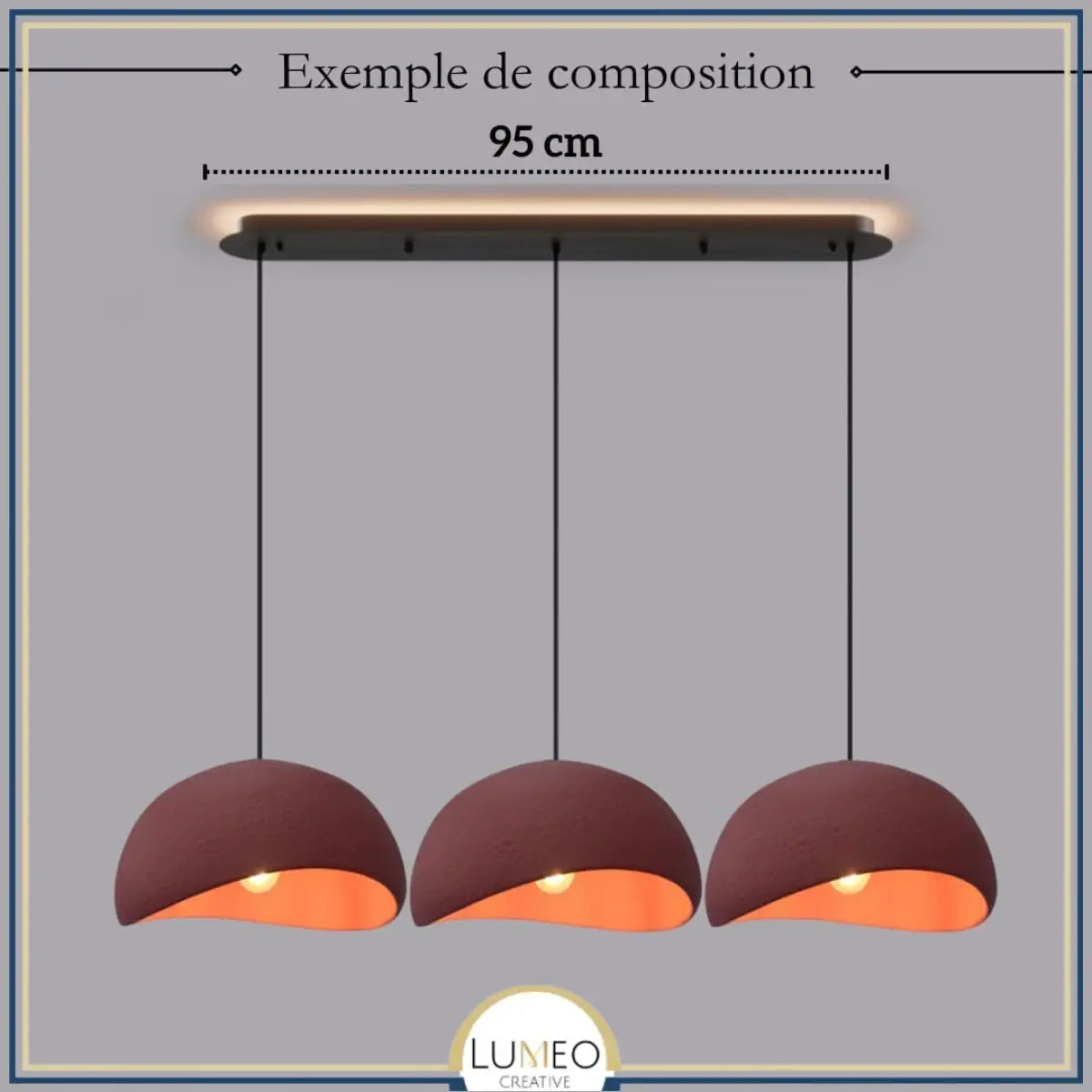 Suspension ciment style Wabi sabi | Minimalisme brut et naturel