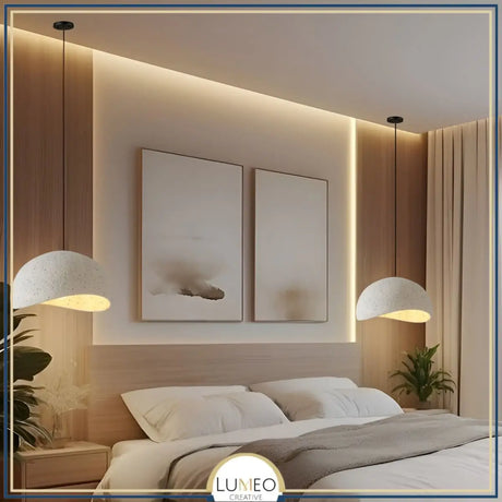 Suspension ciment style Wabi sabi | Minimalisme brut et naturel