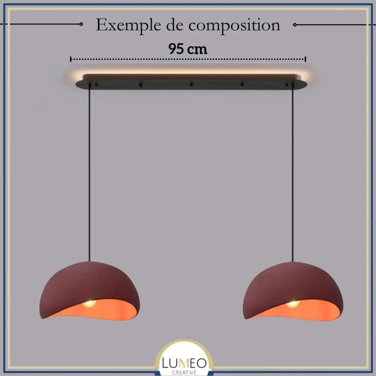 Suspension ciment style Wabi sabi | Minimalisme brut et naturel