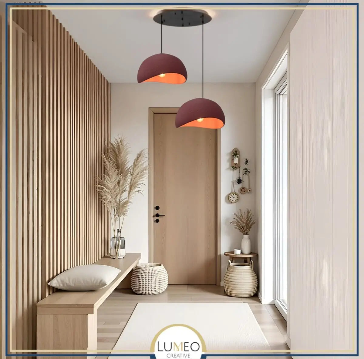 Suspension ciment style Wabi sabi | Minimalisme brut et naturel