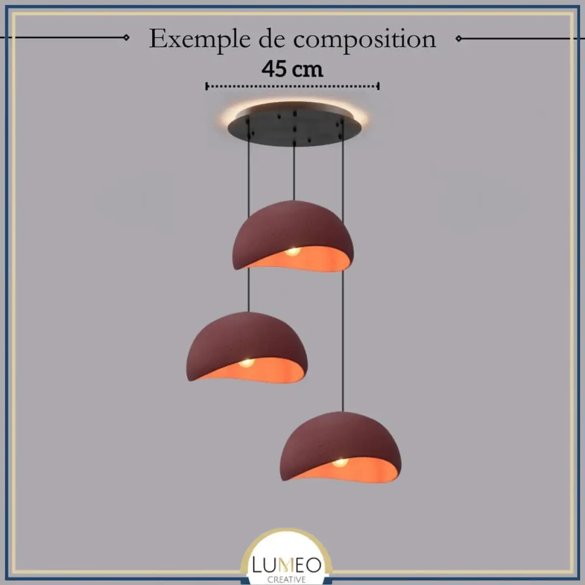 Suspension ciment style Wabi sabi | Minimalisme brut et naturel