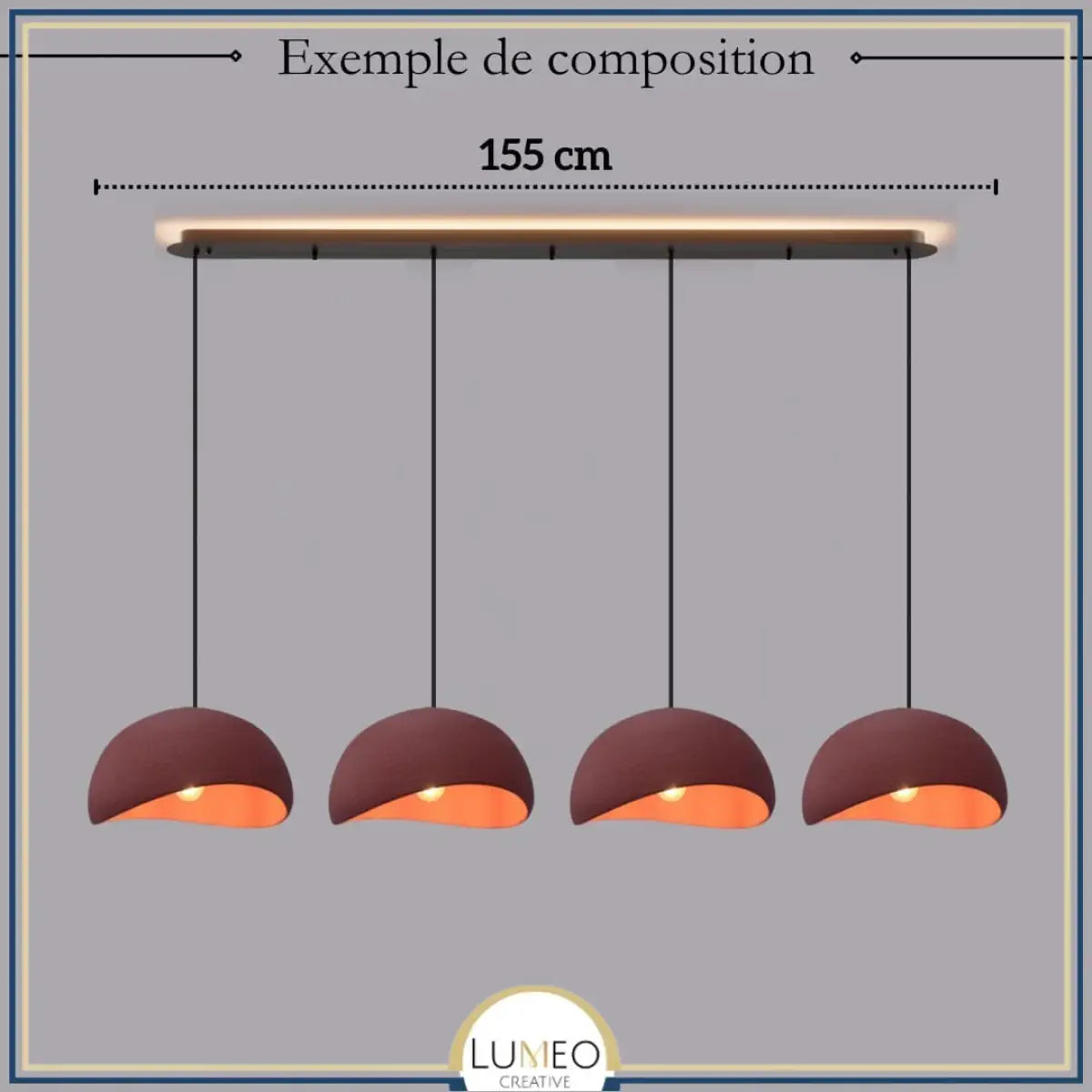 Suspension ciment style Wabi sabi | Minimalisme brut et naturel