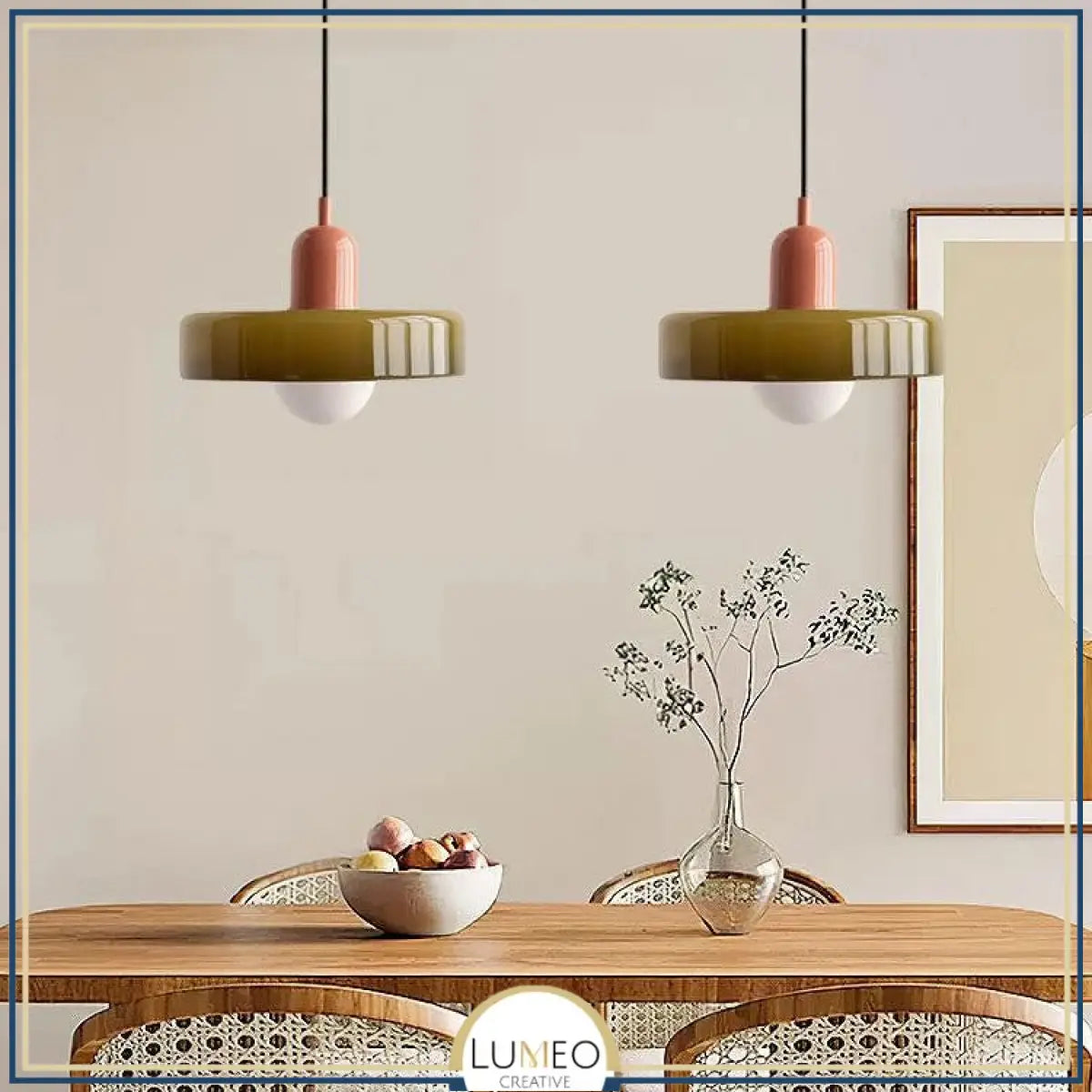 Suspension design pop & colorée | Éclat rétro