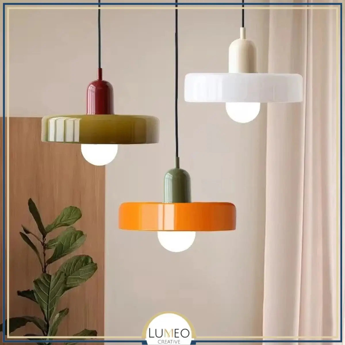 Suspension design pop & colorée | Éclat rétro