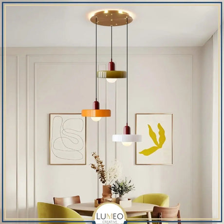 Suspension design pop & colorée | Éclat rétro