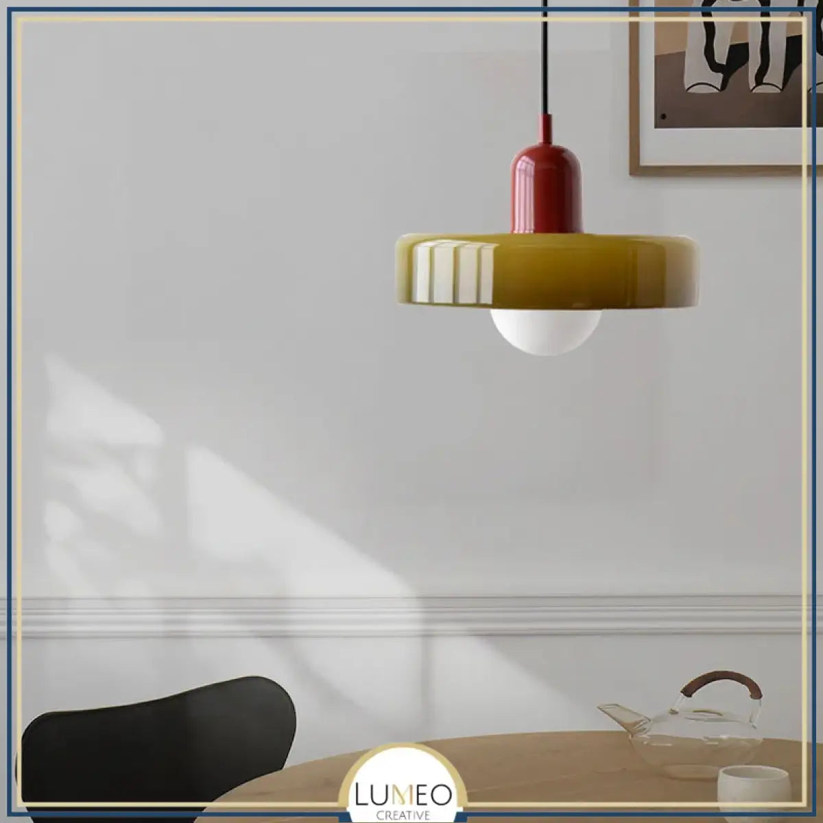 Suspension design pop & colorée | Éclat rétro