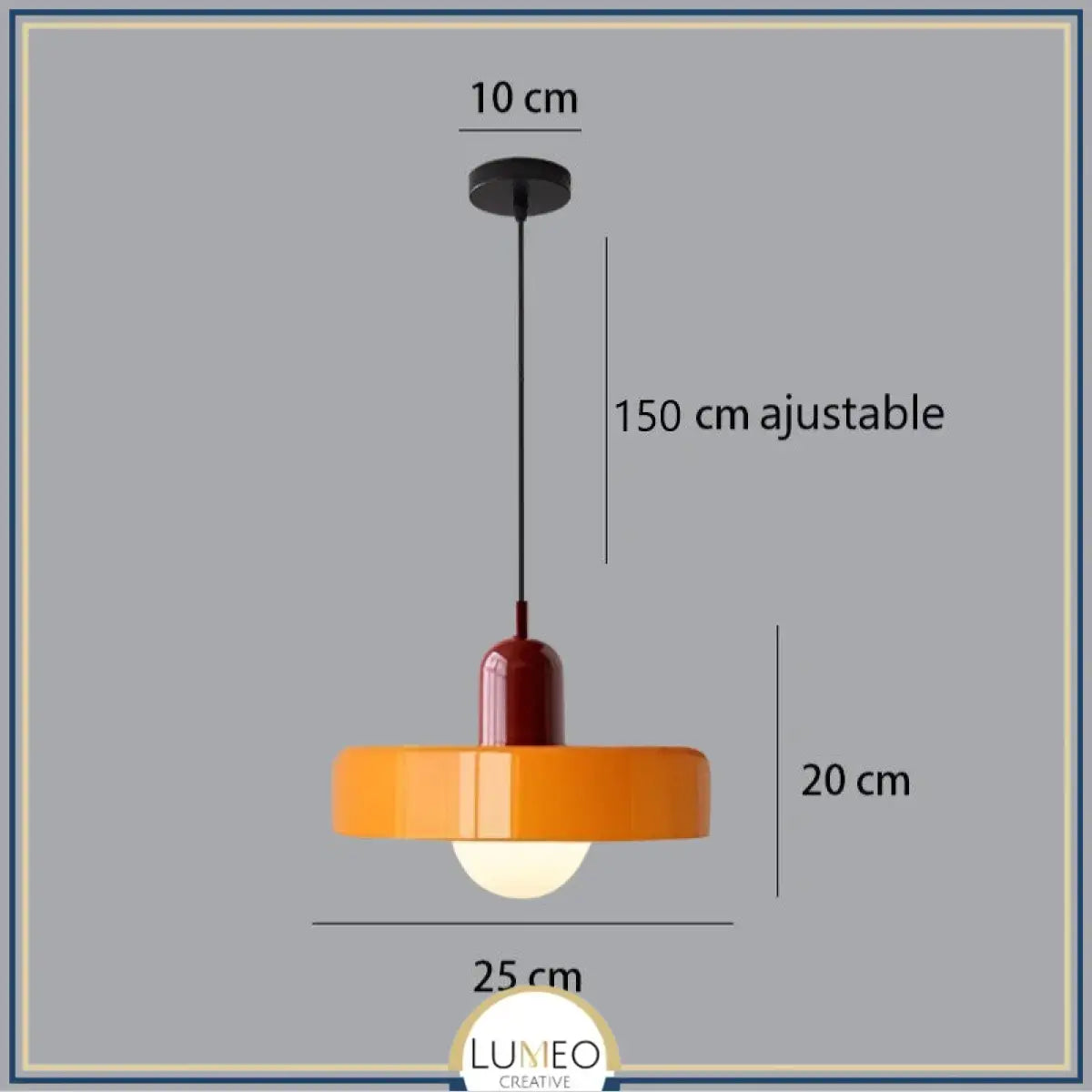 Suspension design pop & colorée | Éclat rétro