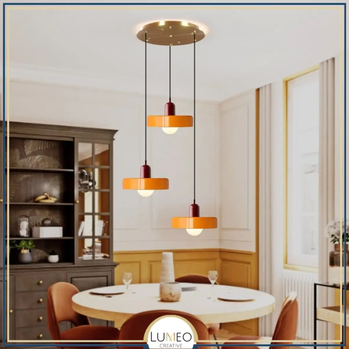 Suspension design pop & colorée | Éclat rétro