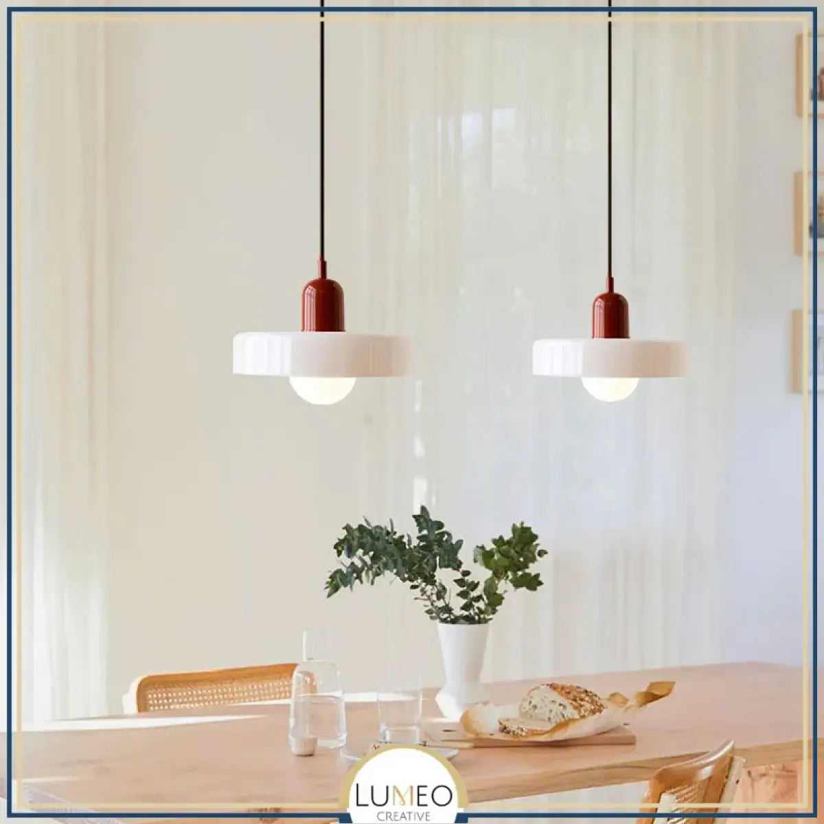 Suspension design pop & colorée | Éclat rétro