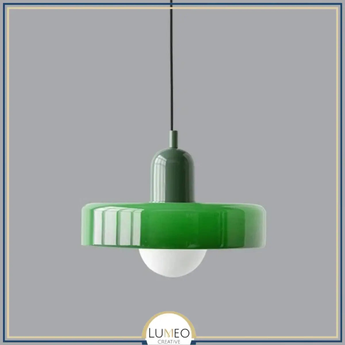 Suspension design pop & colorée | Éclat rétro Vert impérial / Vert