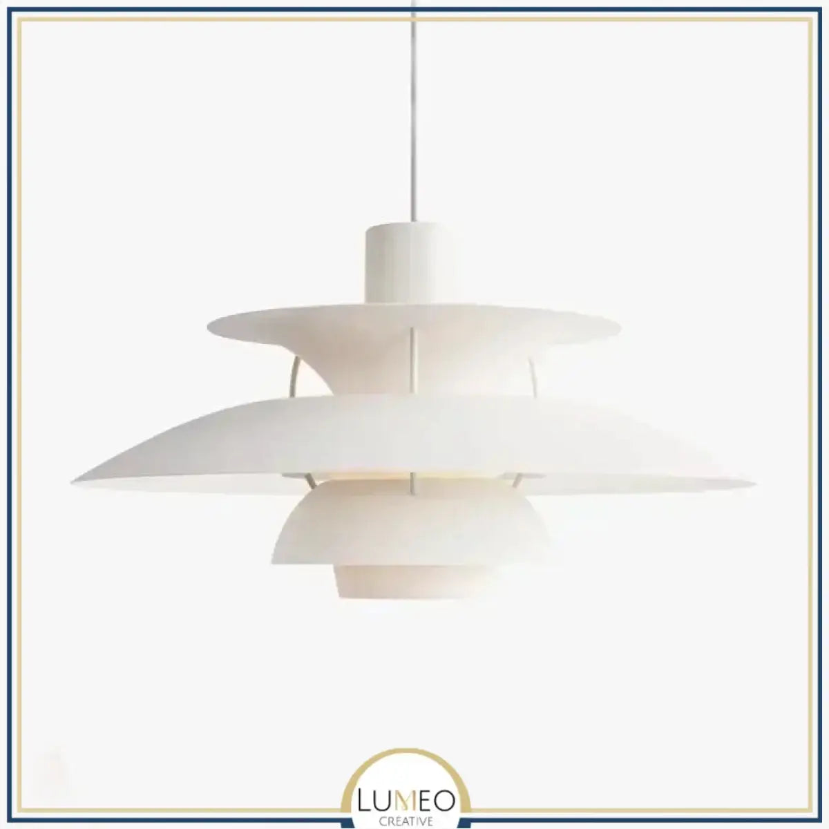 Suspension design soucoupes multicolores | Pop & Rétro chic 30cm / Blanc