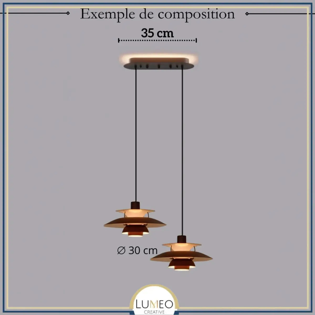 Suspension design soucoupes multicolores | Pop & Rétro chic