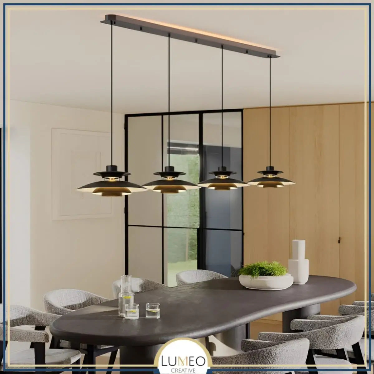 Suspension design soucoupes multicolores | Pop & Rétro chic