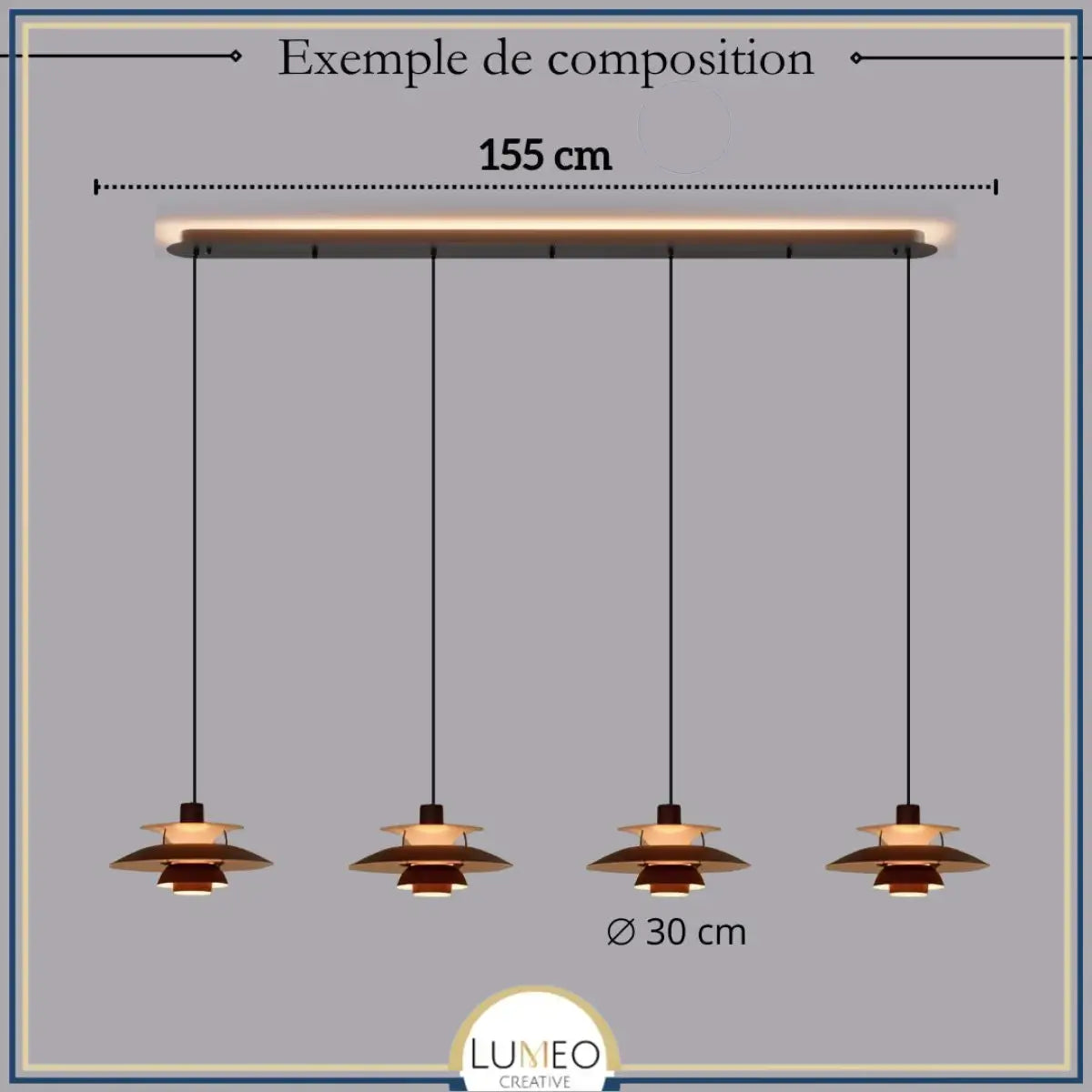 Suspension design soucoupes multicolores | Pop & Rétro chic