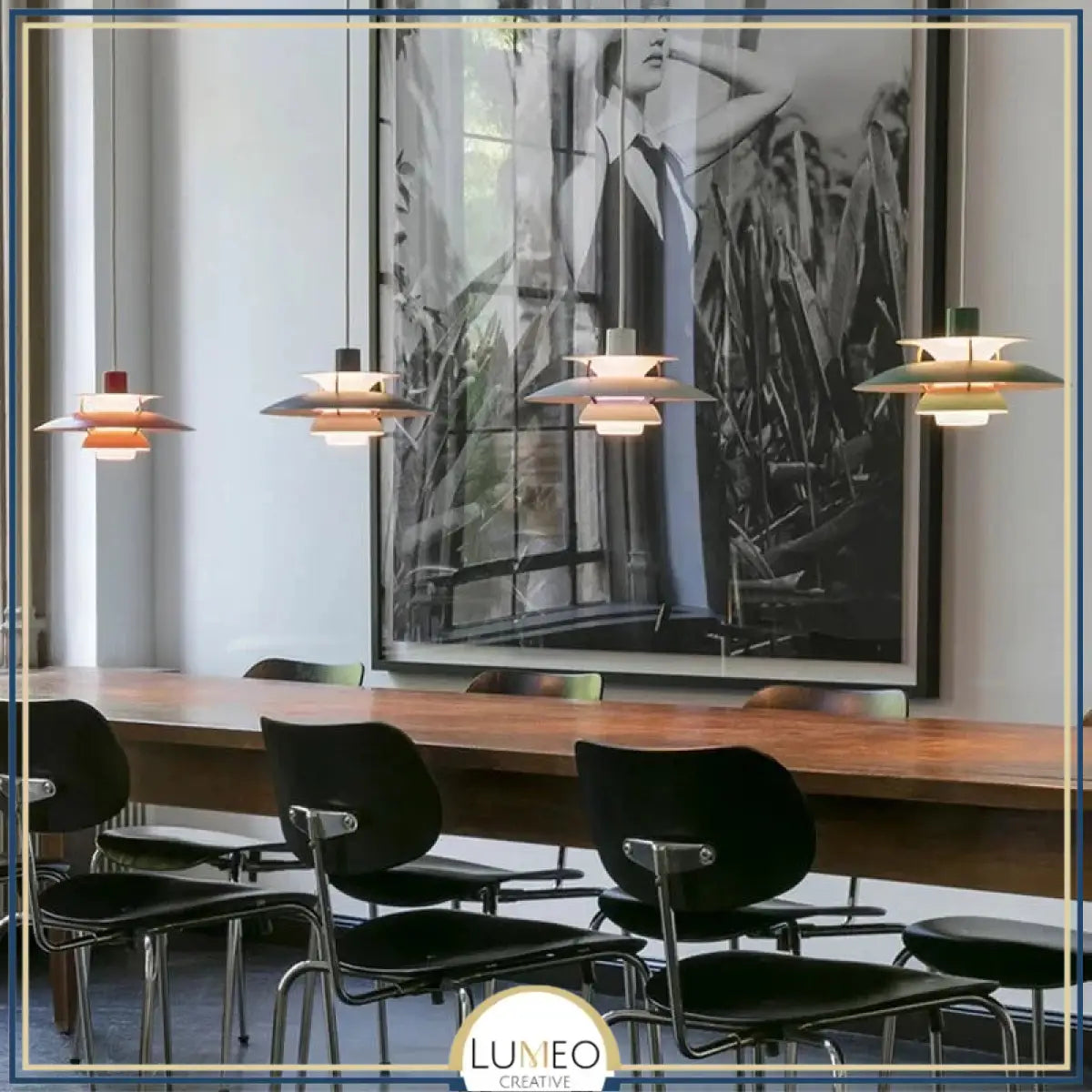 Suspension design soucoupes multicolores | Pop & Rétro chic