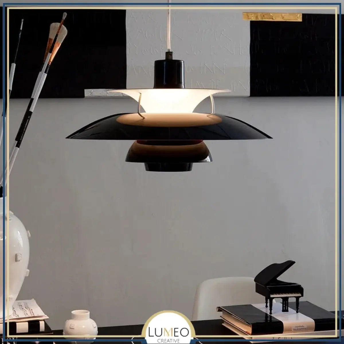 Suspension design soucoupes multicolores | Pop & Rétro chic