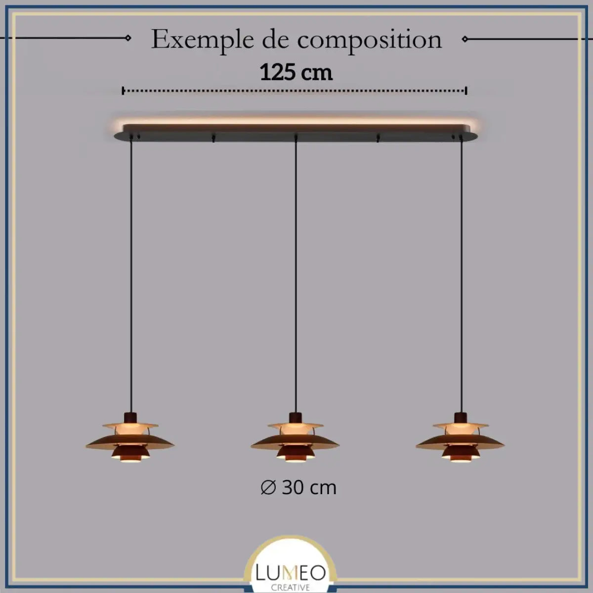 Suspension design soucoupes multicolores | Pop & Rétro chic