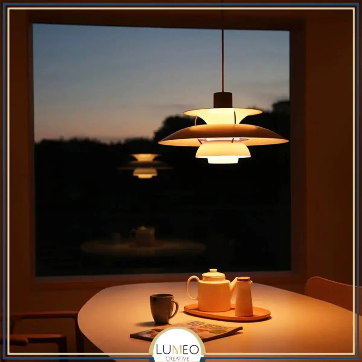 Suspension design soucoupes multicolores | Pop & Rétro chic