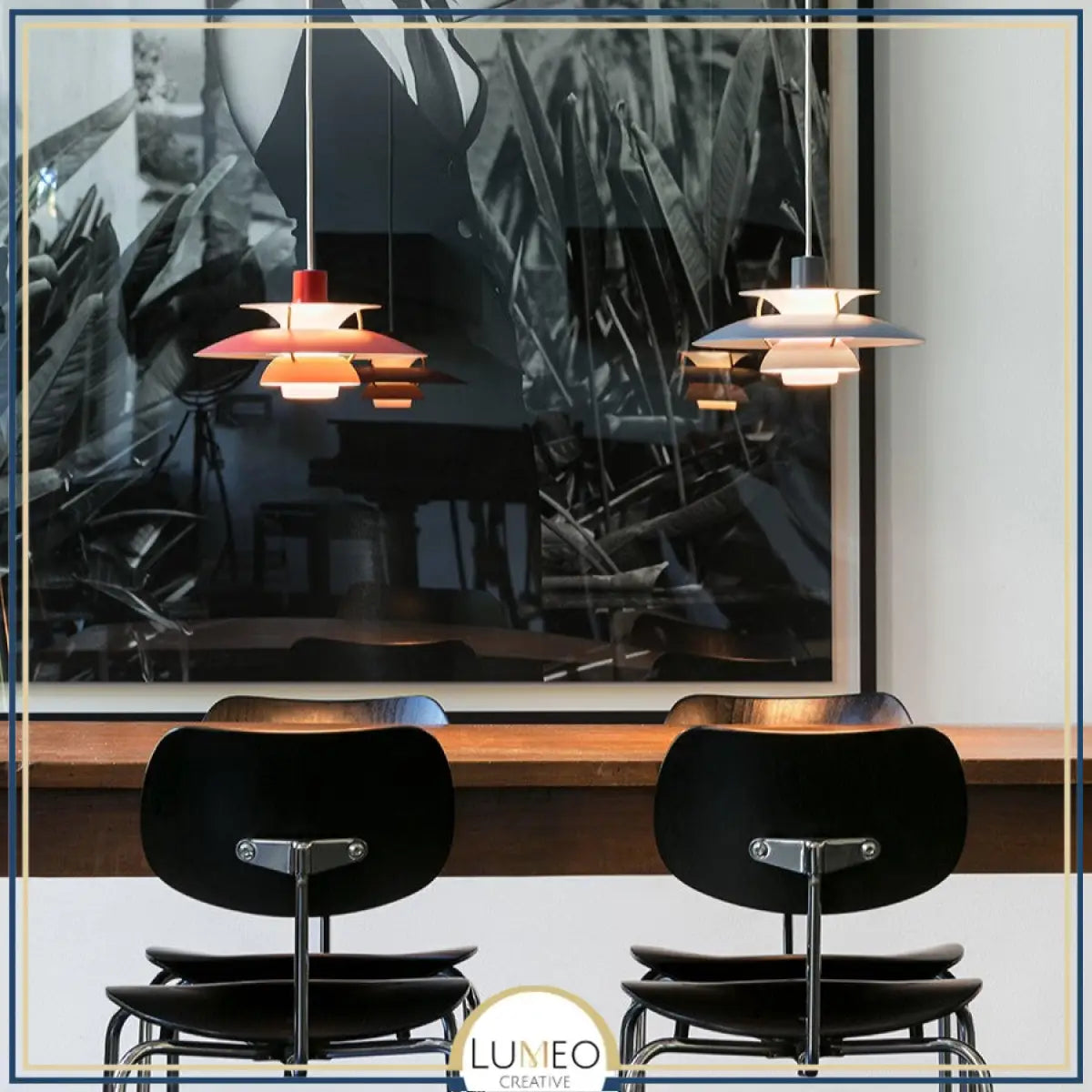 Suspension design soucoupes multicolores | Pop & Rétro chic