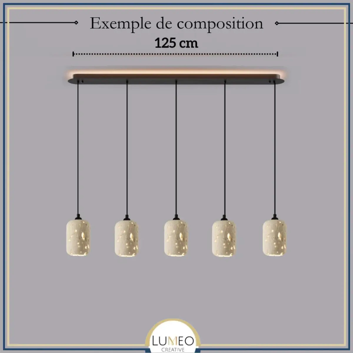 Suspension en pierre naturelle ajourée | Artisanale & Sculpturale