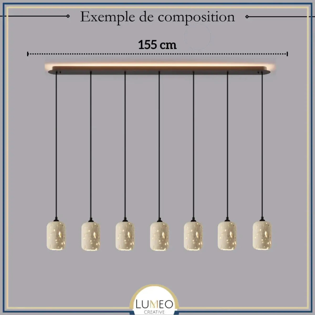 Suspension en pierre naturelle ajourée | Artisanale & Sculpturale