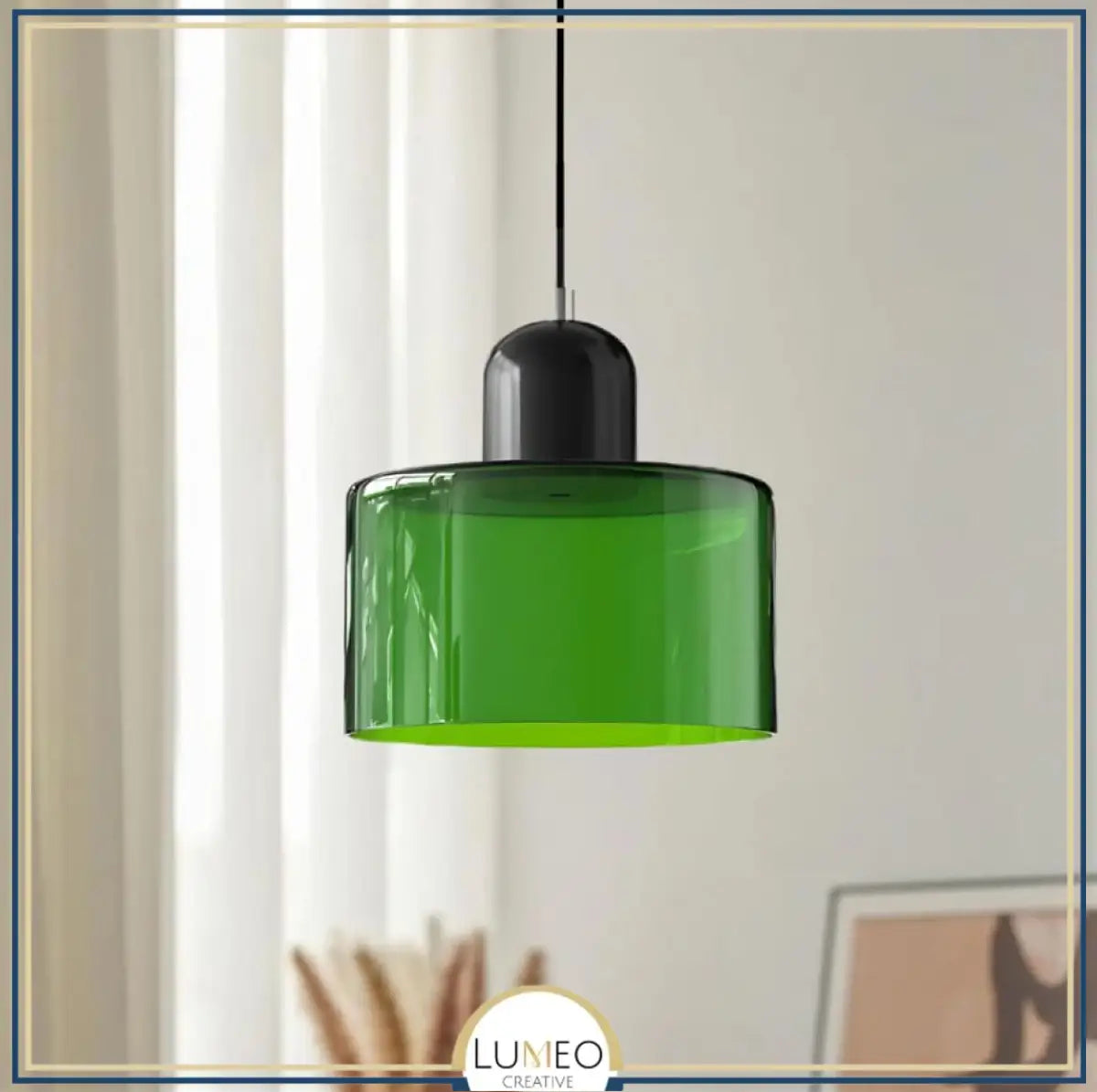 Suspension en verre coloré | Élégance rétro & touche pop