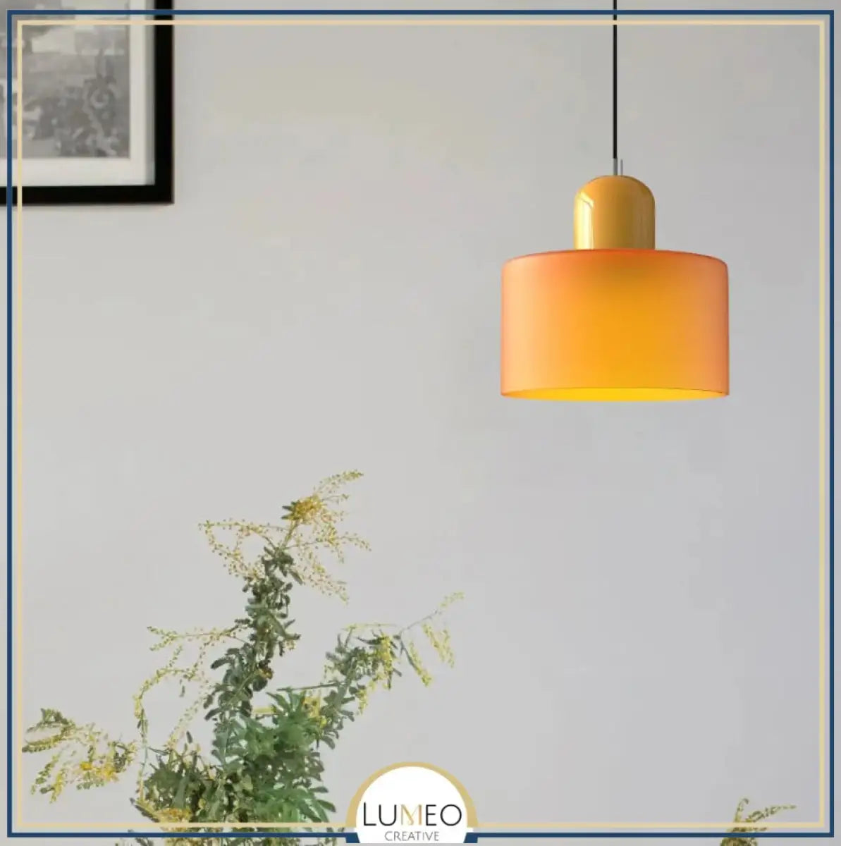 Suspension en verre coloré | Élégance rétro & touche pop