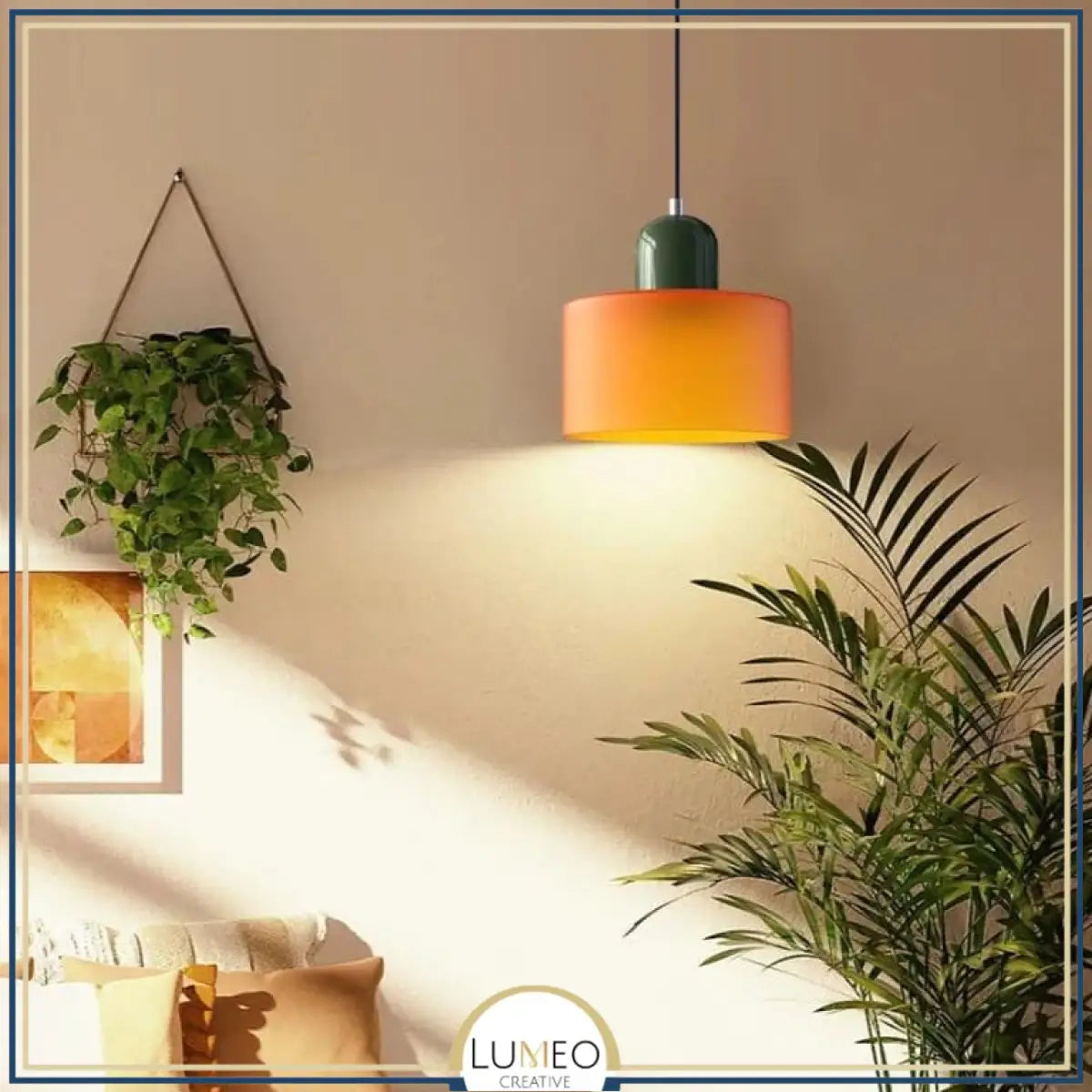 Suspension en verre coloré | Élégance rétro & touche pop