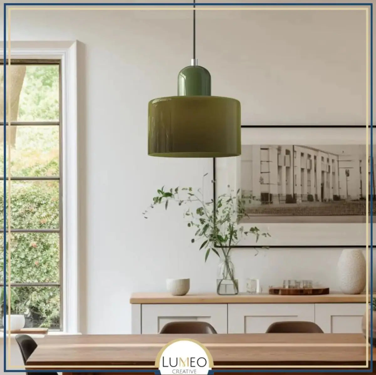 Suspension en verre coloré | Élégance rétro & touche pop