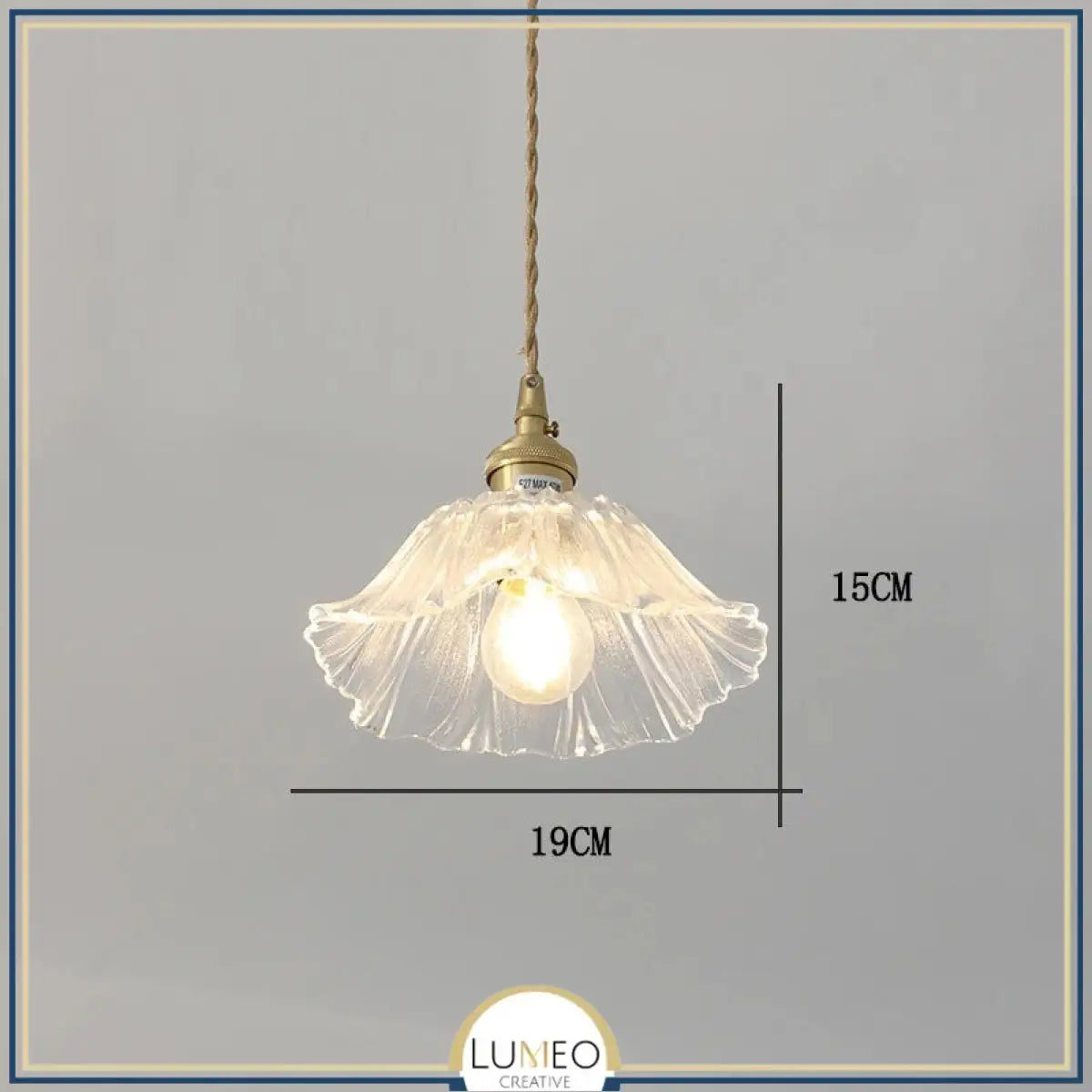 Suspension et plafonnier florale en verre coloré | Luminaire vintage en forme de fleur