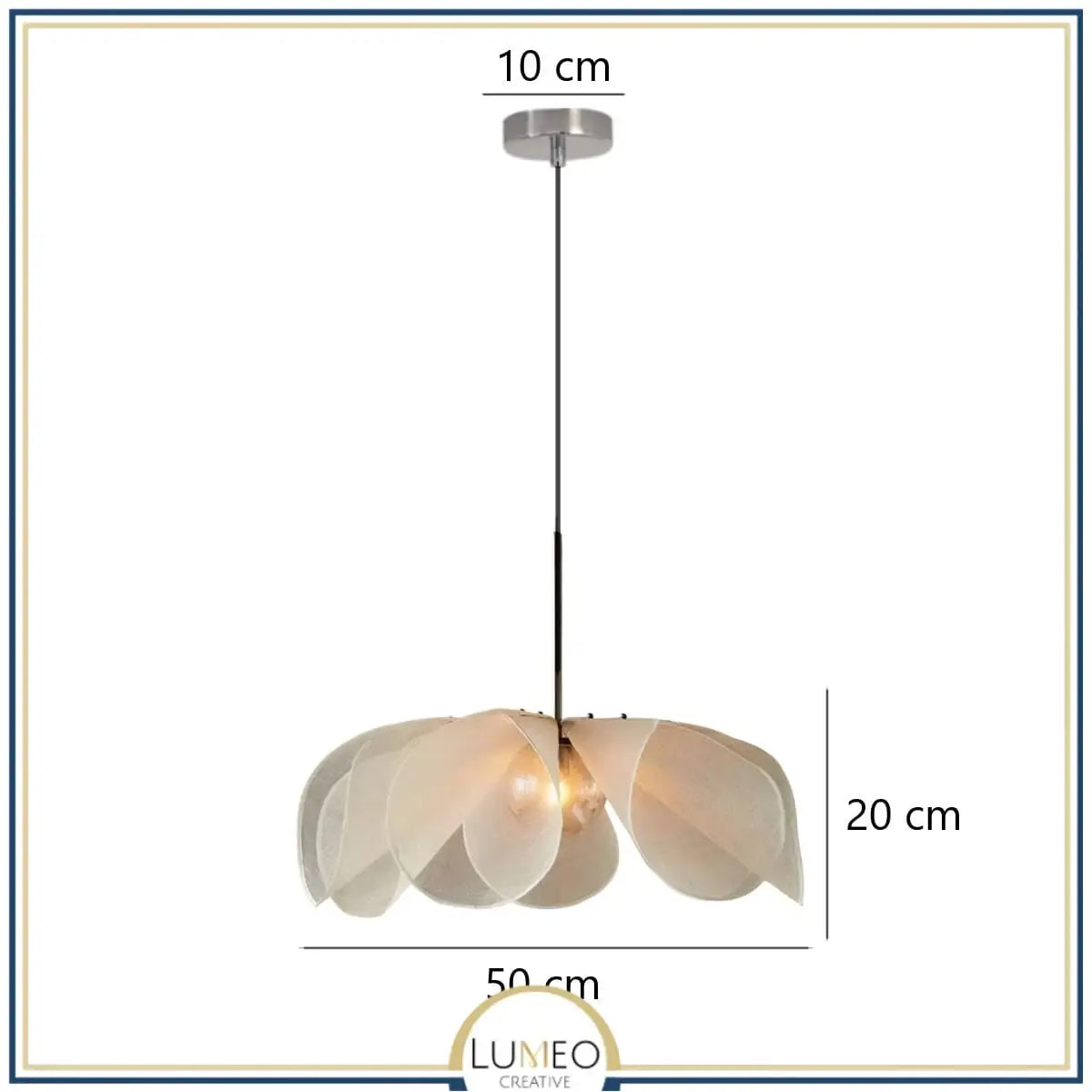 Suspension fleur en tissu au style Japandi