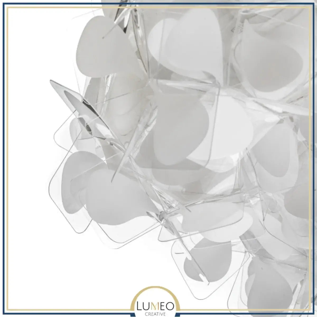 Suspension florale sculpturale noire