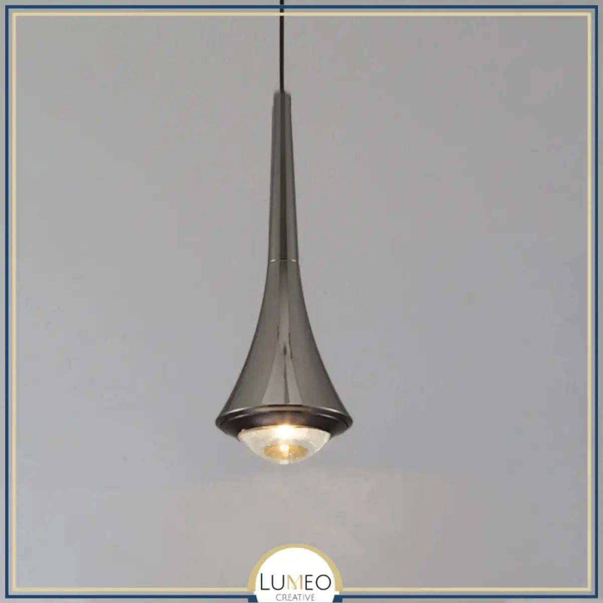 Suspension goutte noire et or | Luminaire suspendu pour éclairage ciblé et élégant Noir / Blanc chaud