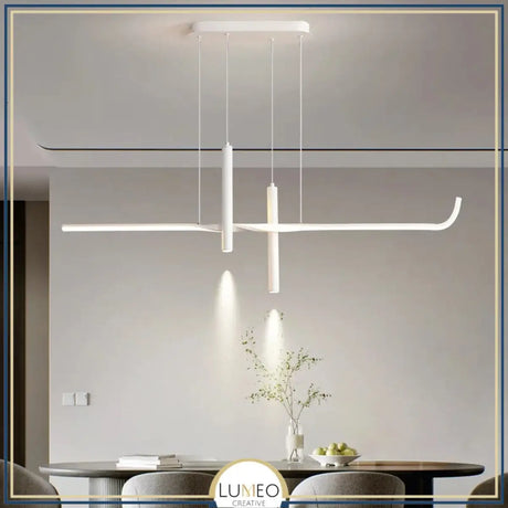 Suspension LED design minimaliste | Ligne graphique & éclairage ciblé