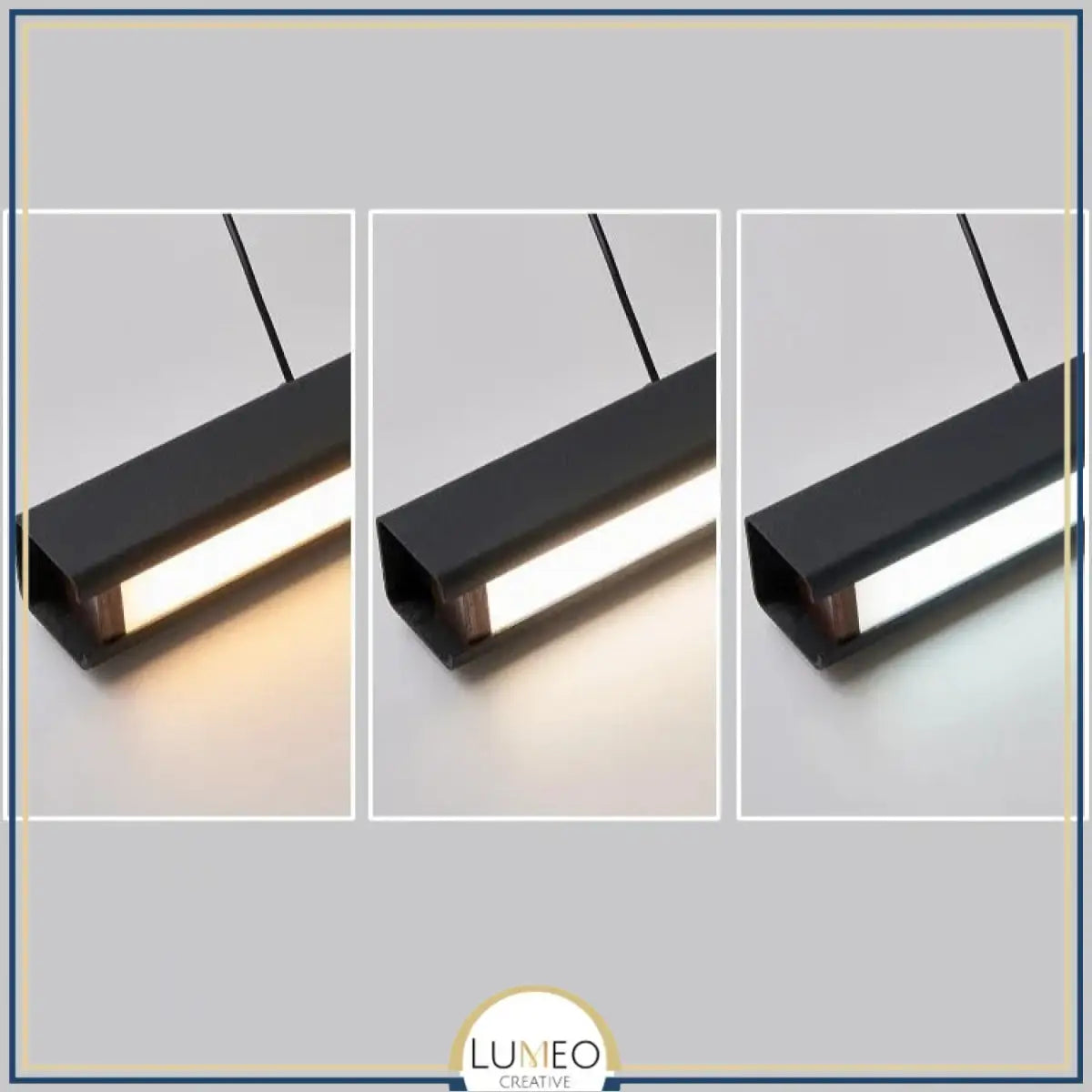 Suspension linéaire LED minimaliste | Ligne pure et éclairage structuré