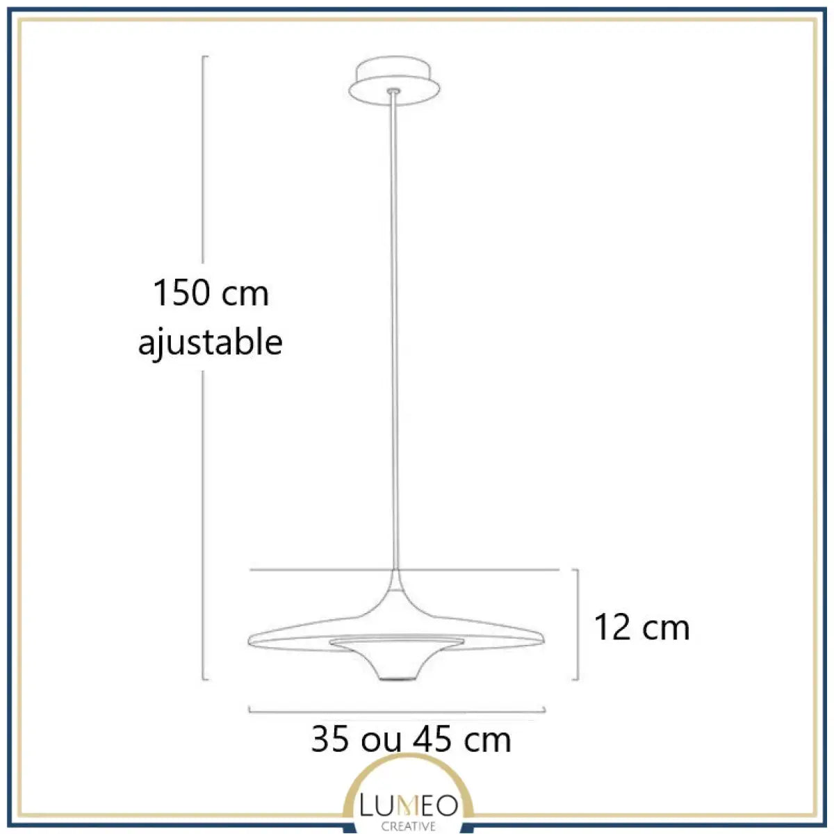 Suspension moderne disque LED | Minimalisme graphique & lumière indirecte
