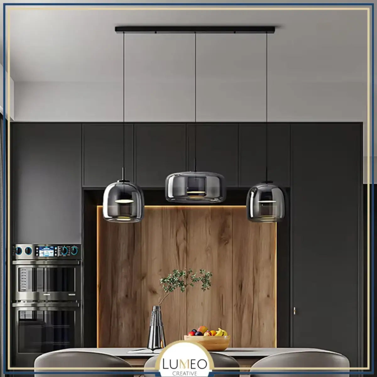 suspension 3 luminaires verre