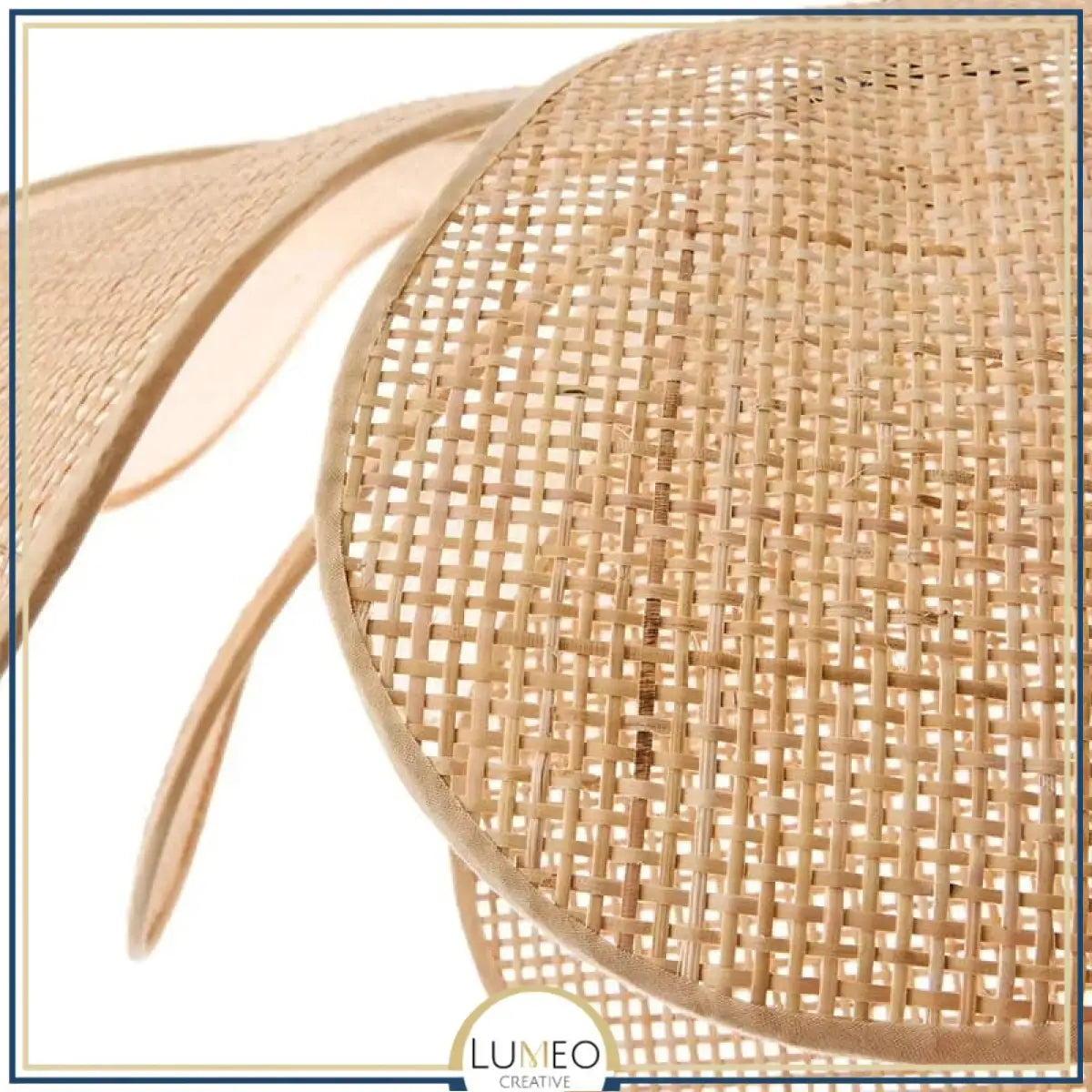 Suspension pétales rotin style Japandi