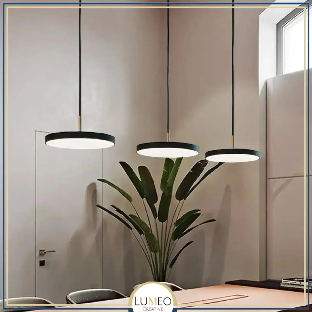 Suspension ronde minimaliste au style nordique | Luminaire suspendu à LED