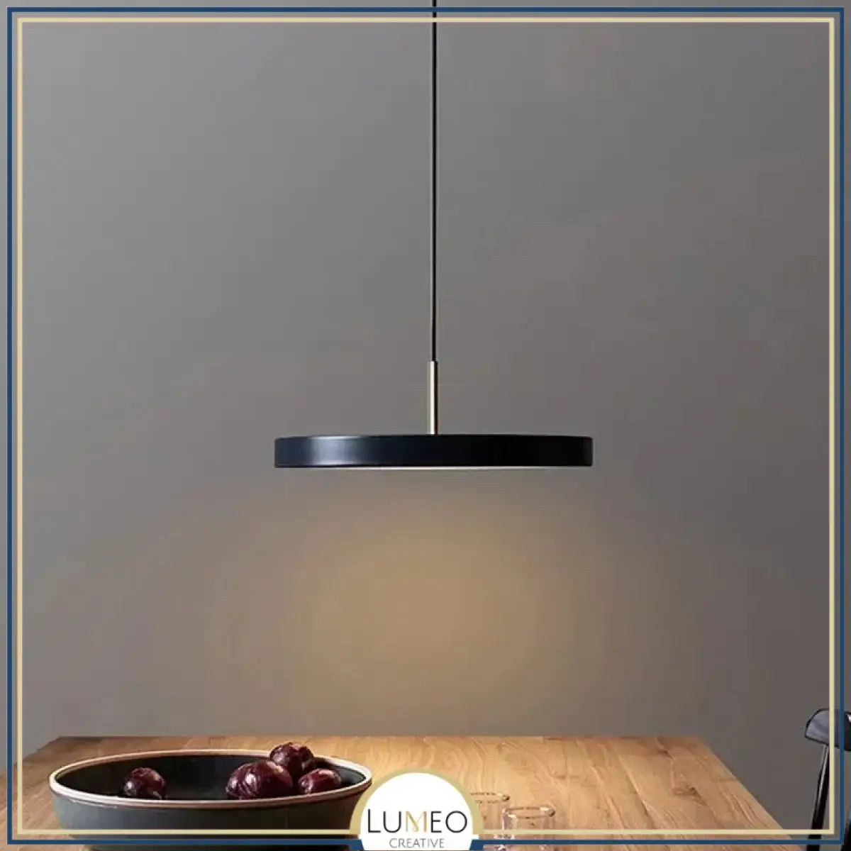 Suspension ronde minimaliste au style nordique | Luminaire suspendu à LED