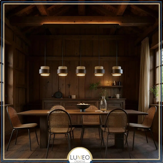 lustre salle à manger bois